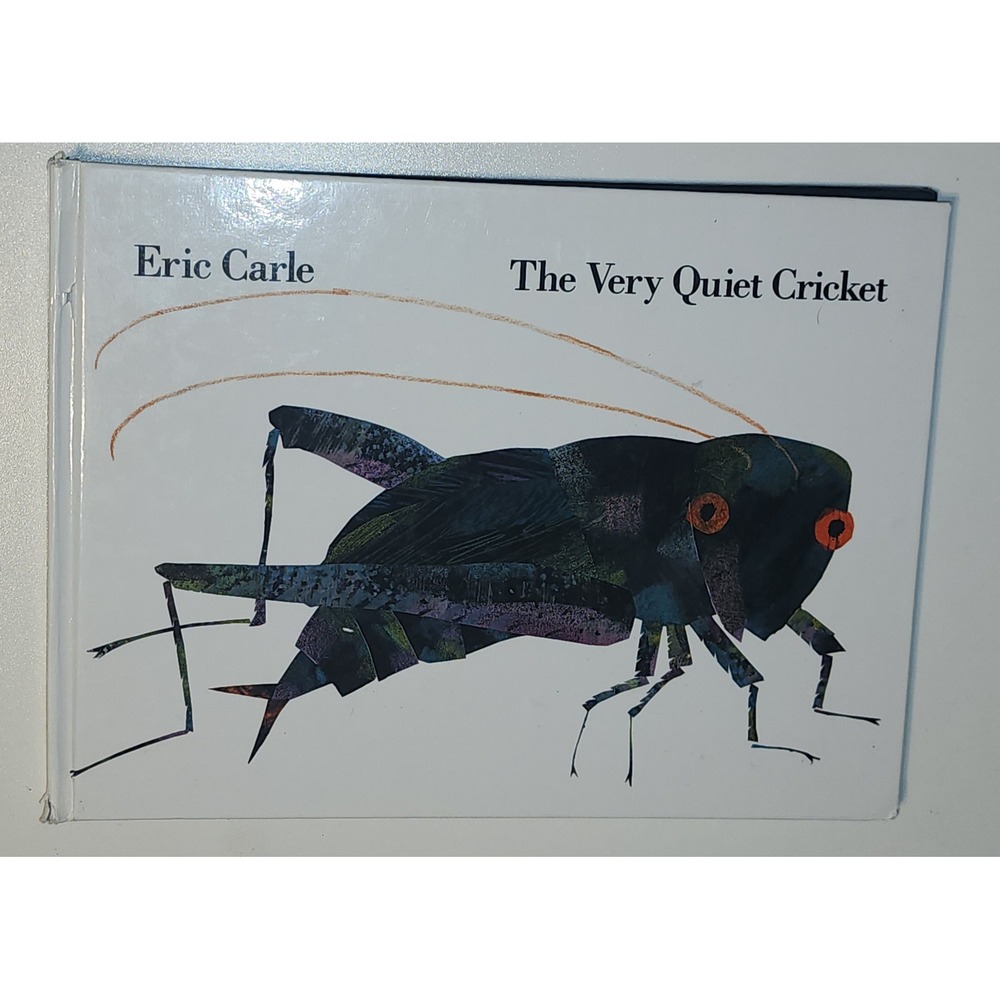 The Very Quiet Cricket by Eric Carle 1990 Hardcover Sound Book Philomel Books